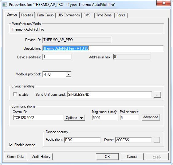 Thermo EIE - Device Page Thermo EIE - Device Page